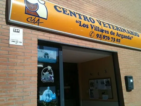 Centro Veterinario Los Villares De Arganda fachada de veterinaria